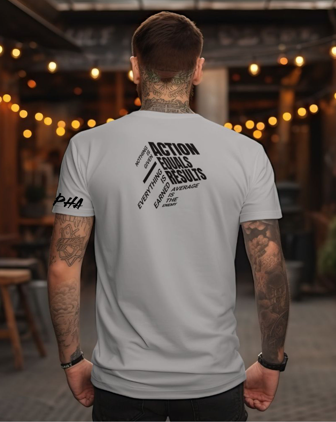 Alpha signature Tee (A=R -BLK)