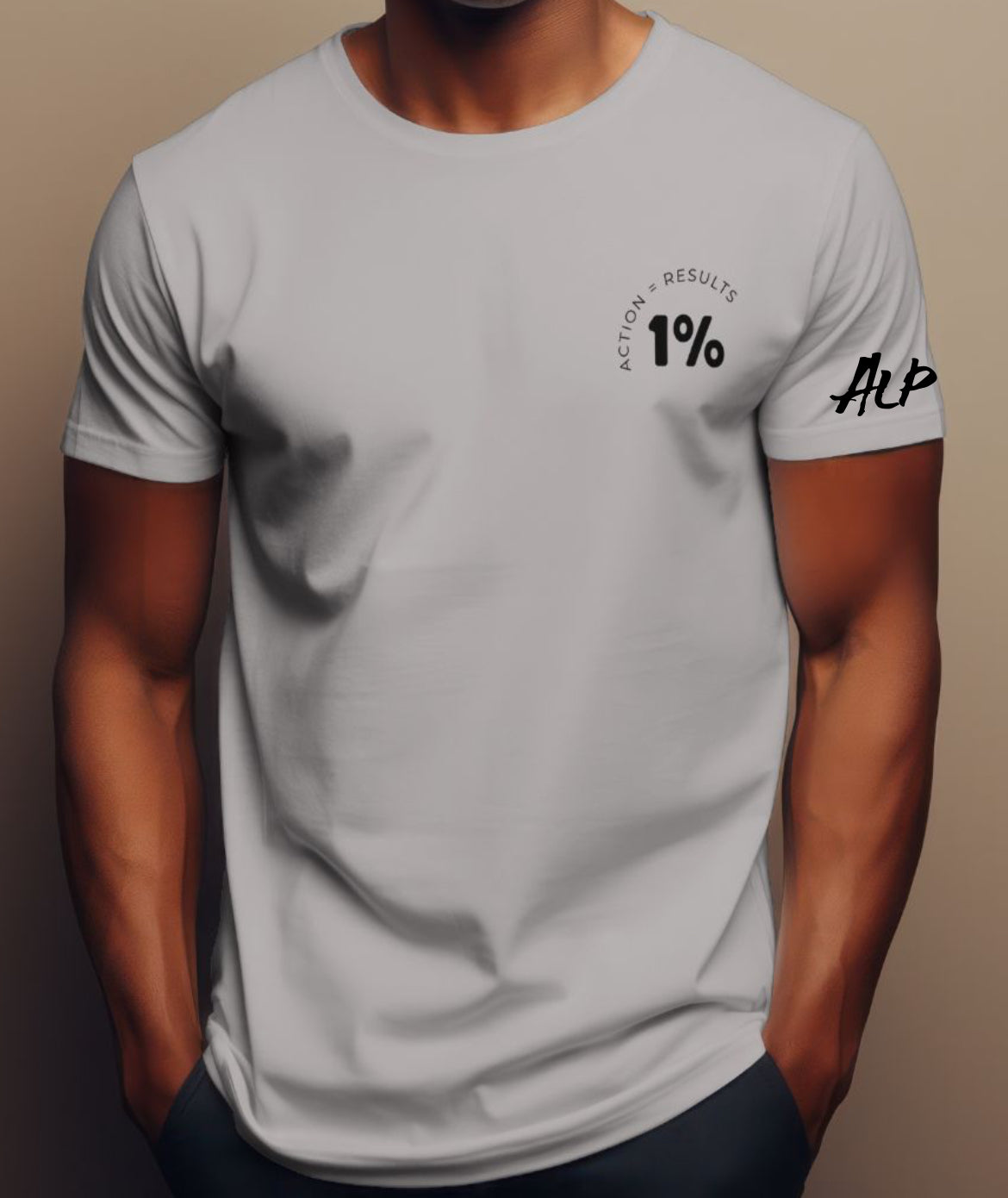 Alpha signature Tee (A=R -BLK)