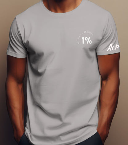 Alpha Signature Tee (All In -WHI)